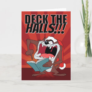 TAZ™ Singing Christmas Carols Holiday Card