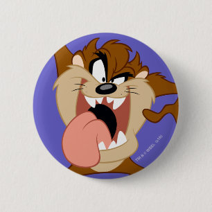 TAZ™ Sticking His Tongue Out 2 Inch Round Button