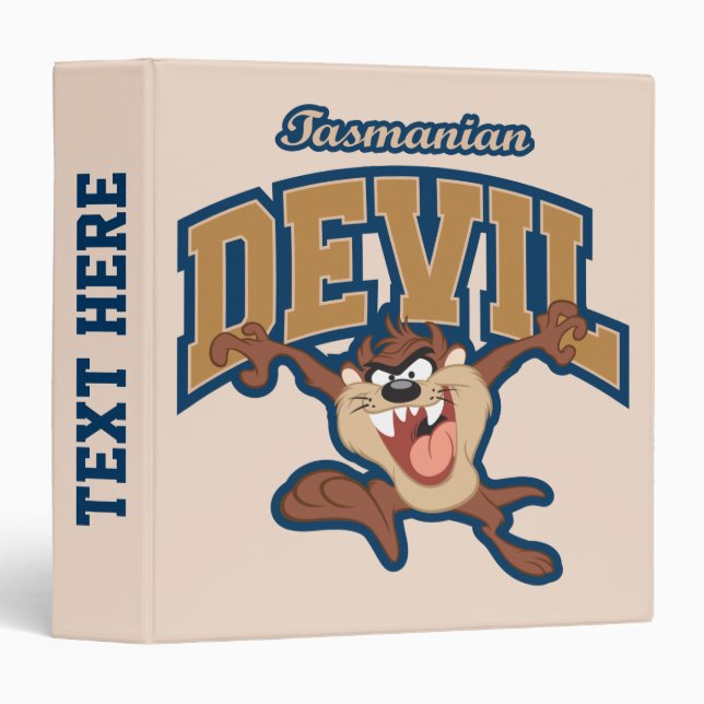 TAZ™ Tasmanian Devil Patch Binder (Front/Spine)