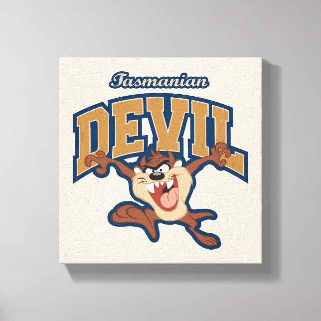 TAZ™ Tasmanian Devil Patch Canvas Print (Front)