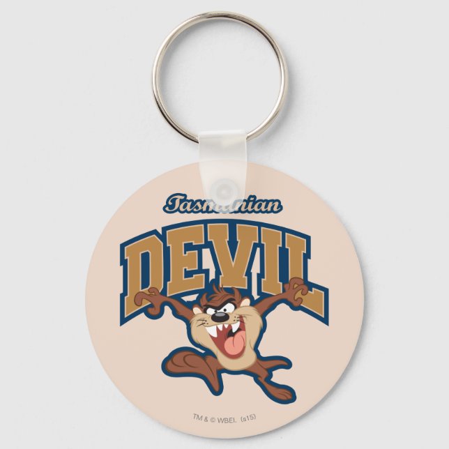 TAZ™ Tasmanian Devil Patch Keychain (Front)