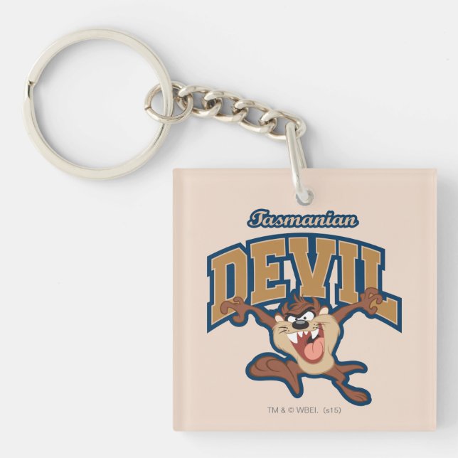 TAZ™ Tasmanian Devil Patch Keychain (Front)