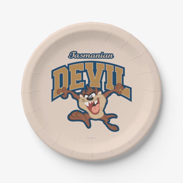 TAZ™ Tasmanian Devil Patch Paper Plate (Front)