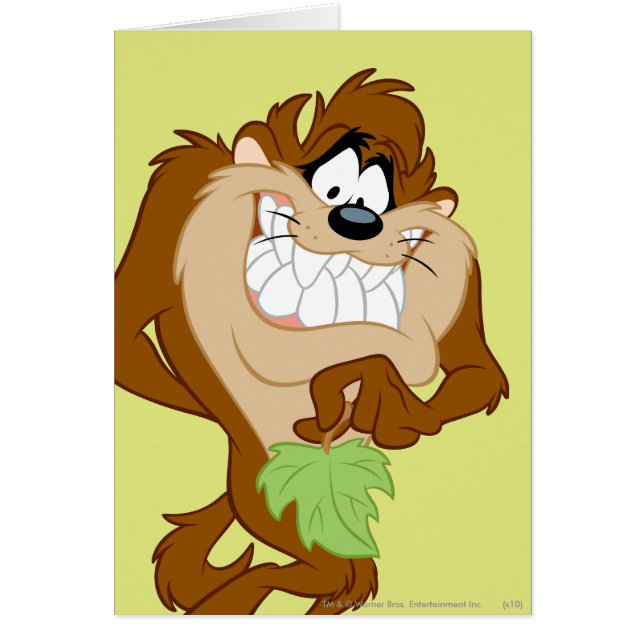 TAZ™ tenant une feuille (Devant)