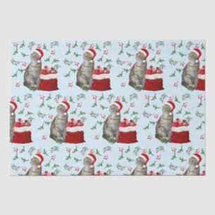 Taz the Cat's Pastel Christmas Tissue Paper