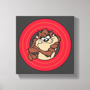 TAZ™ Through LOONEY TUNES™ Circles Canvas Print