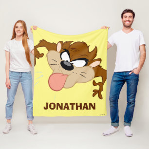 TAZ™ Tongue Out Fleece Blanket