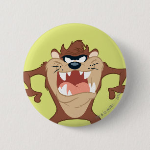 TAZ™ Toothy Grin 2 Inch Round Button