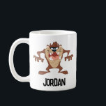 TAZ™ Toothy Grin | Add Your Name Coffee Mug<br><div class="desc">Taz character art</div>