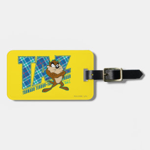 TAZ™ Tornado Terror Plaid Luggage Tag
