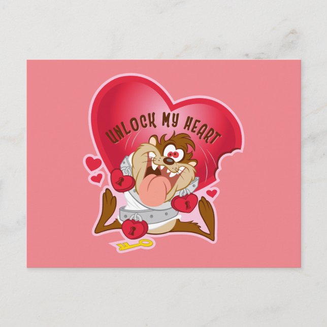 TAZ™ - Unlock My Heart Holiday Postcard (Front)