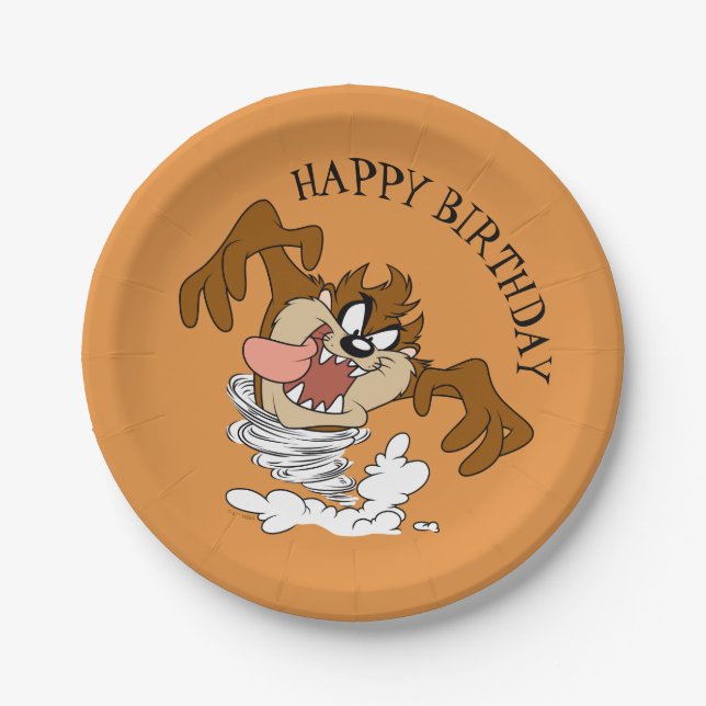 TAZ™ Whirling Tornado Paper Plate (Front)