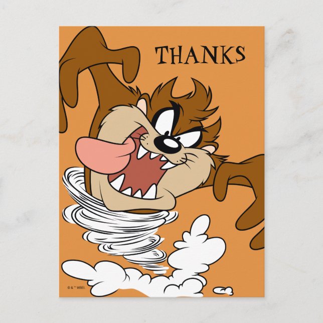 TAZ™ Whirling Tornado Postcard (Front)