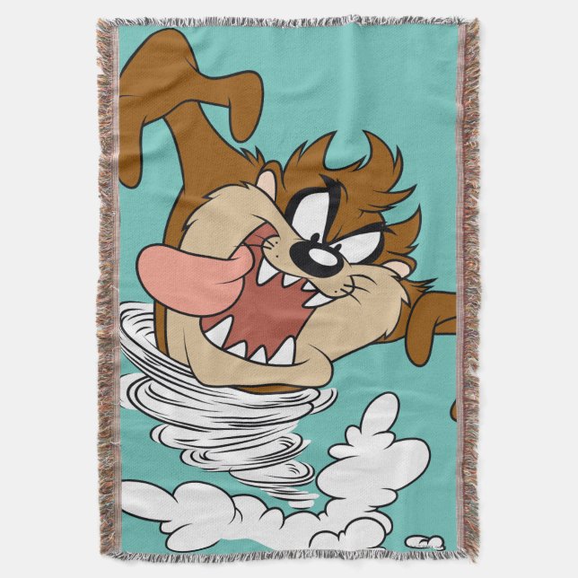 TAZ™ Whirling Tornado Throw Blanket (Front Vertical)
