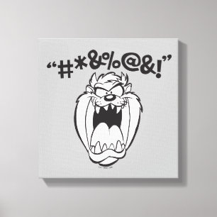 TAZ™ Yelling Expletives Canvas Print