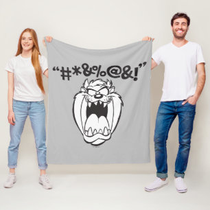 TAZ™ Yelling Expletives Fleece Blanket