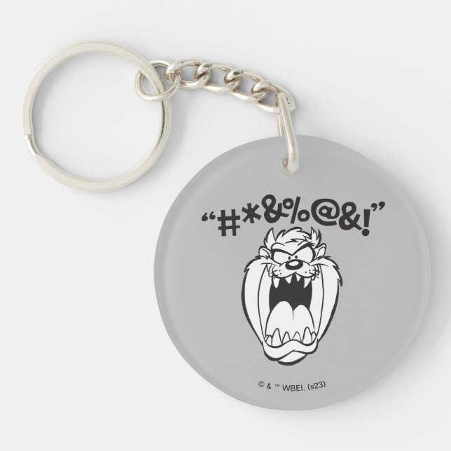 TAZ™ Yelling Expletives Keychain (Front)