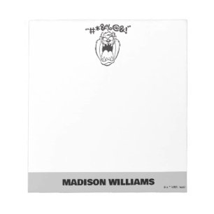 TAZ™ Yelling Expletives Notepad