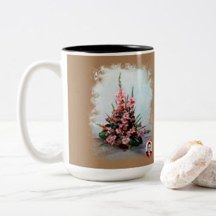 Taza Bicolor Bodegón de flores Two-Tone Coffee Mug