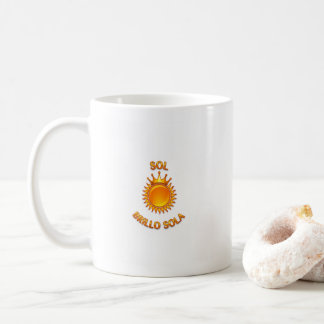 Taza clacica blanca Sol Brillante Sola Coffee Mug