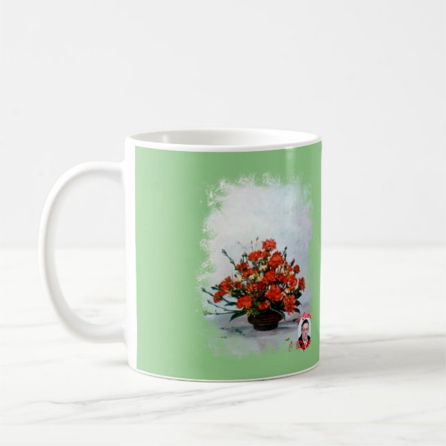 Taza de Café Bodegón de flores Coffee Mug (Left)