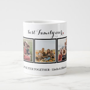 Taza De Café Gigante Best Family ever Photo Collag Large Coffee Mug