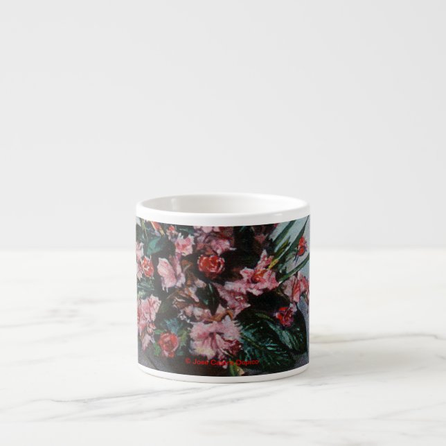 Taza De Espresso Bodegón de flores Cup (Front)