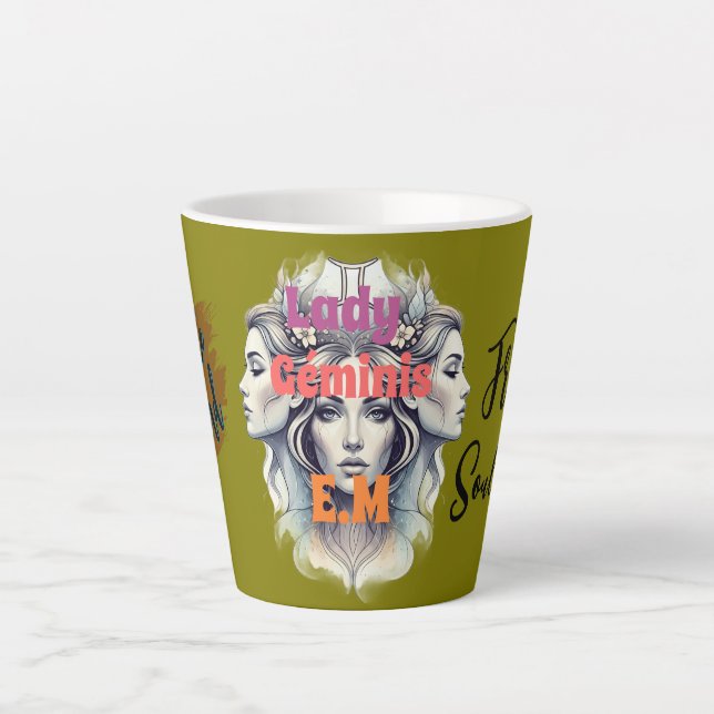 Taza Lady Géminis - Dual Energy Latte Mug (Front)