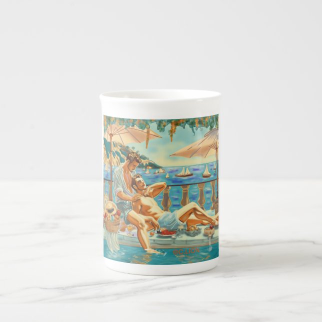 Taza lgbt summer bone china mug (Front)