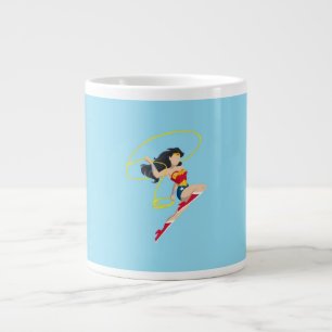 Taza Mujer Wonder    Pose with bond Large Coffee Mug