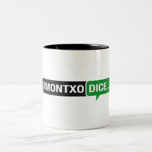 Taza Simontxo dice... Two-Tone Coffee Mug
