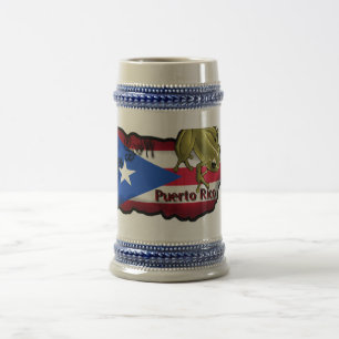 Taza Yo Soy Puerto Rico Beer Stein