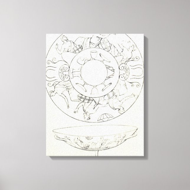 Tazza found at Tarquinia Canvas Print (Front)