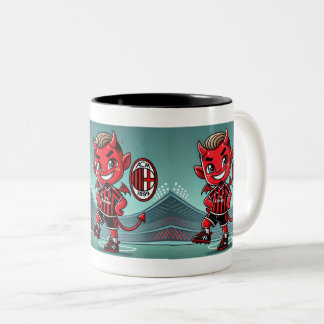 Tazza Milan calcio Two-Tone Coffee Mug