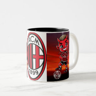 Tazza Milan calcio  Two-Tone Coffee Mug