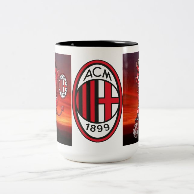 Tazza Milan calcio  Two-Tone Coffee Mug (Center)