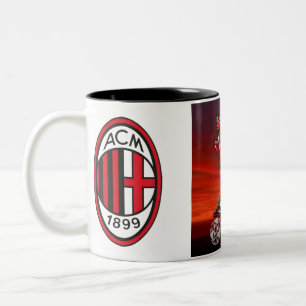 Tazza Milan calcio  Two-Tone Coffee Mug