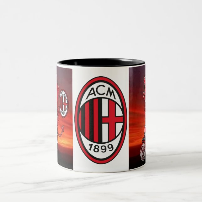 Tazza Milan calcio  Two-Tone Coffee Mug (Center)