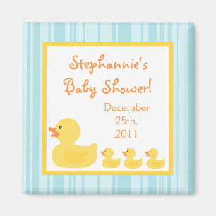 {TBA} 2"x2" Rubber Ducky Bubble Party Favour Magne Magnet