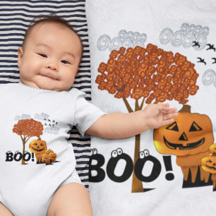 TBA Award Winner Halloween Pumpkin Heads - Baby Bodysuit