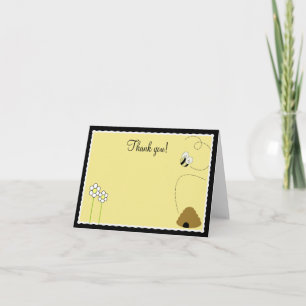 {TBA} Bee Happy Bumble Bee Folded Thank you notes