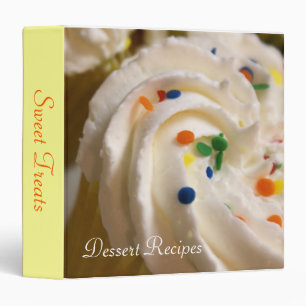 {Tba} Classeur d'Avery de petit gâteau de recettes