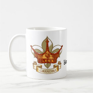 TBA Couronne Bannière Reine Grand-Mère Mug
