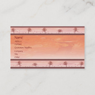 -TBA - Feuilles d'automne Carte de visite
