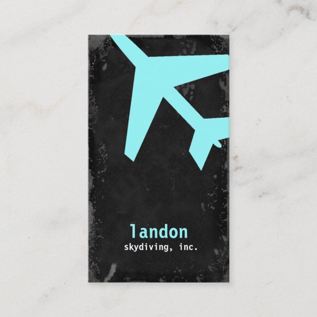 TBA-GC | AVIATION TAKE OFF BLUE BUSINESS CARD (Front)
