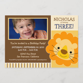 {Tba} Invitation chéri d'anniversaire de garçons