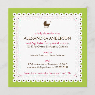 {TBA} Lime Precious Custom Baby Shower Invitation