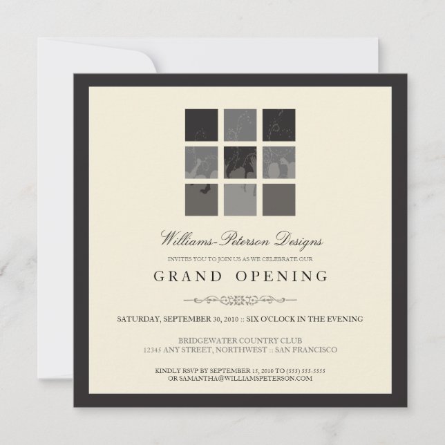 {TBA} Modern Blocks Grand Opening Invite (black) (Front)