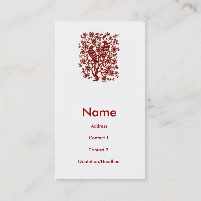 TBA Red Birds Business Card (Front)