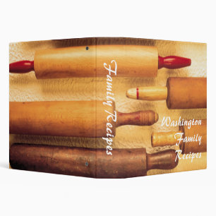 {TBA} Rolling pins family recipes avery binder